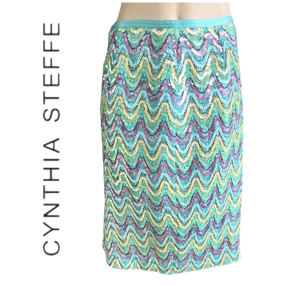 NWT Vintage 90s Cynthia Steffe Sequin Skirt